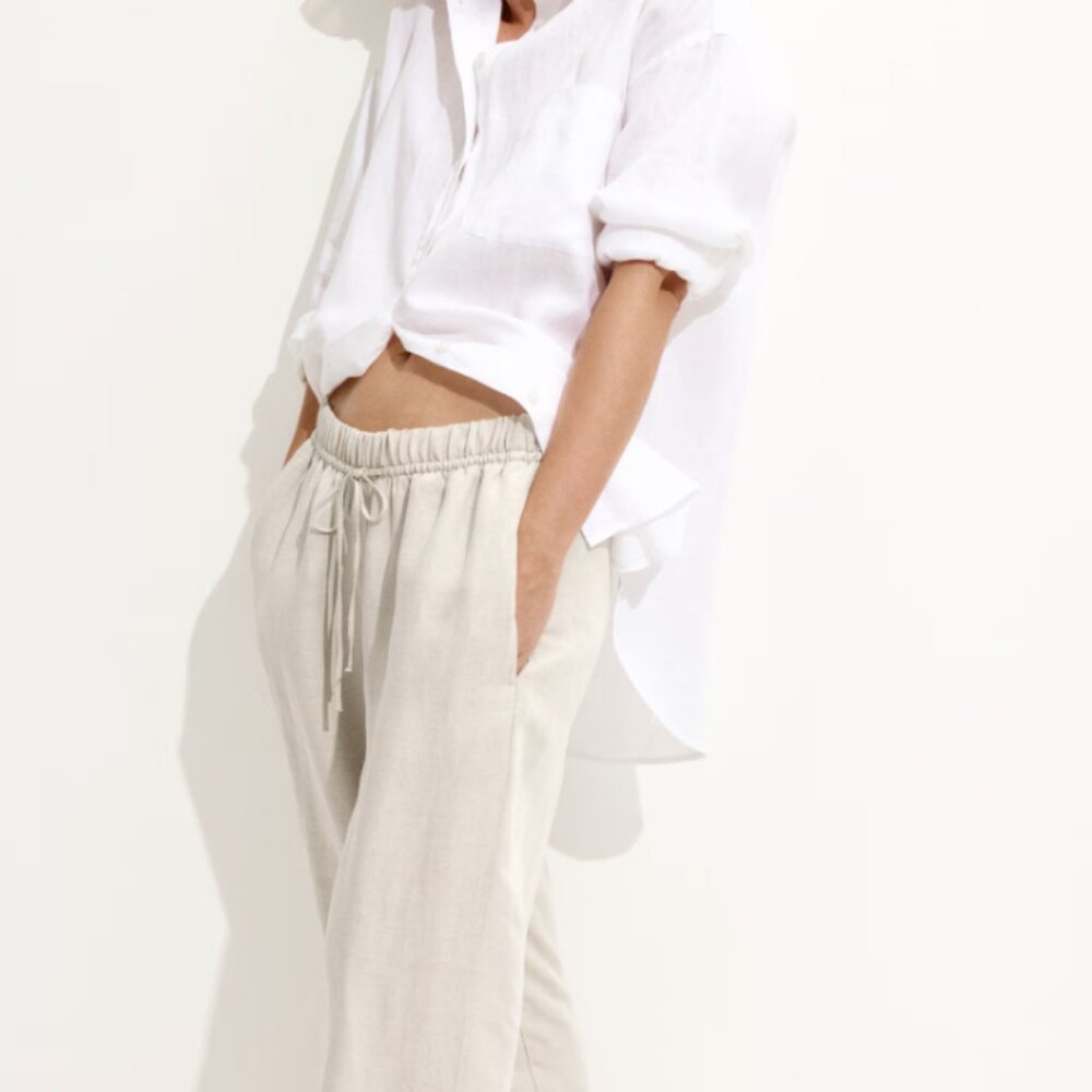 H&M Maternity MAMA Before & After Linen-blend Pants